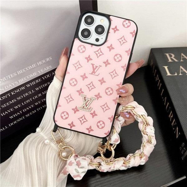 LV iPhone case pink