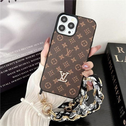 LV iPhone case pink