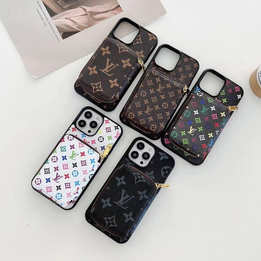 Lv Phone Case Wallet For IPhone 15 Pro