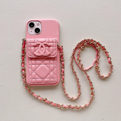 CC iPhone case on chain