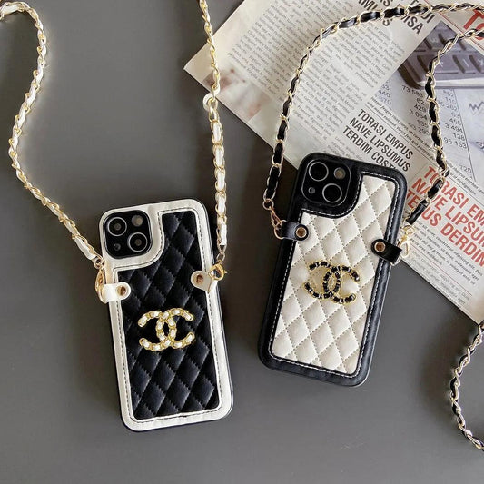 CC phone case with chain