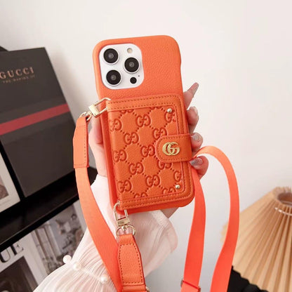 GG Iphone Case With Strap