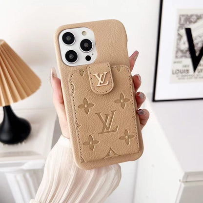 L.V Lv Iphone 11 Case With Card Holder