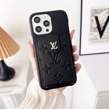 L.V Lv Iphone 11 Case With Card Holder