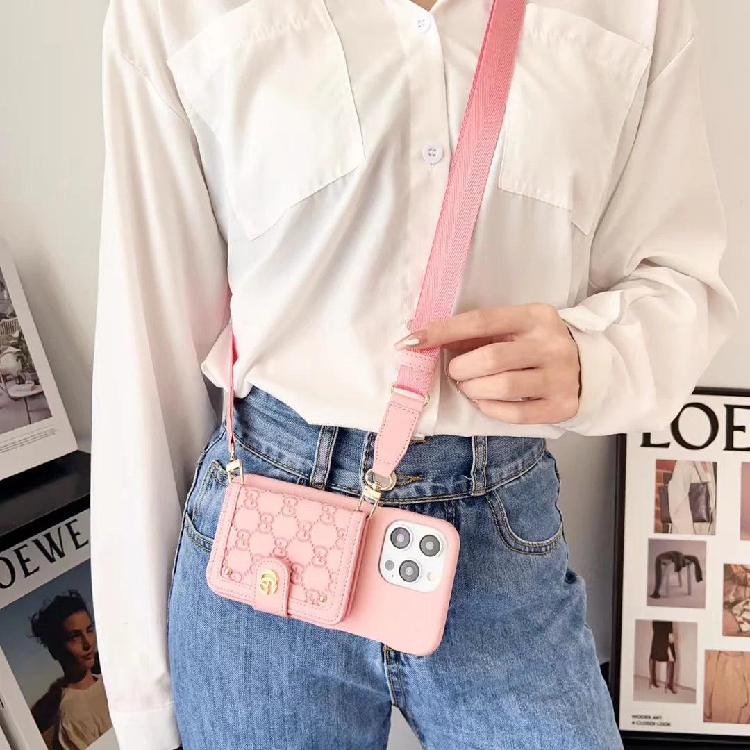 Phone Case With a Strap Card On Back