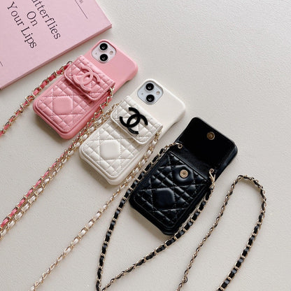 CC iPhone case on chain