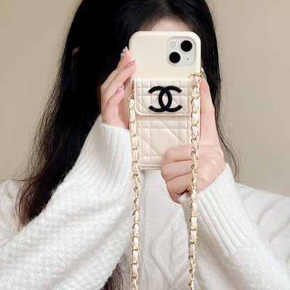 CC iPhone case on chain