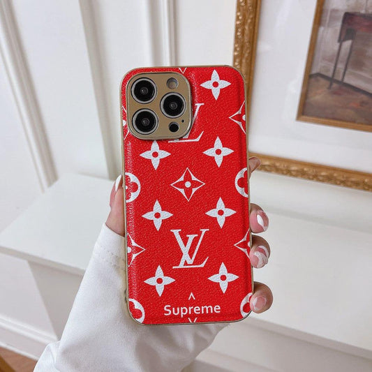 LV and supreme phone case