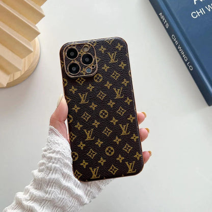 L.V Leather Iphone Case