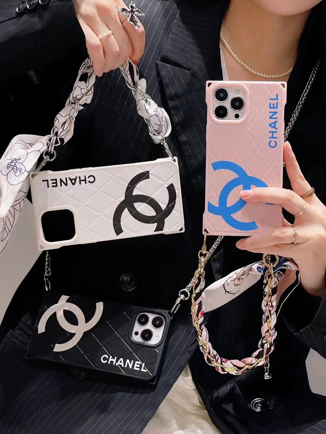 CC Leather Phone Case With Strap