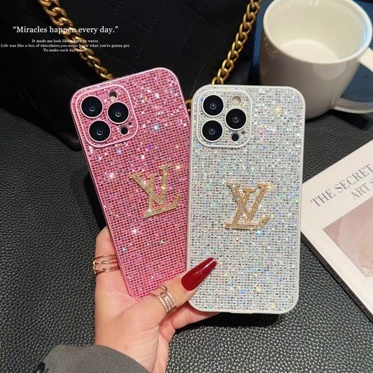 pink LV phone case